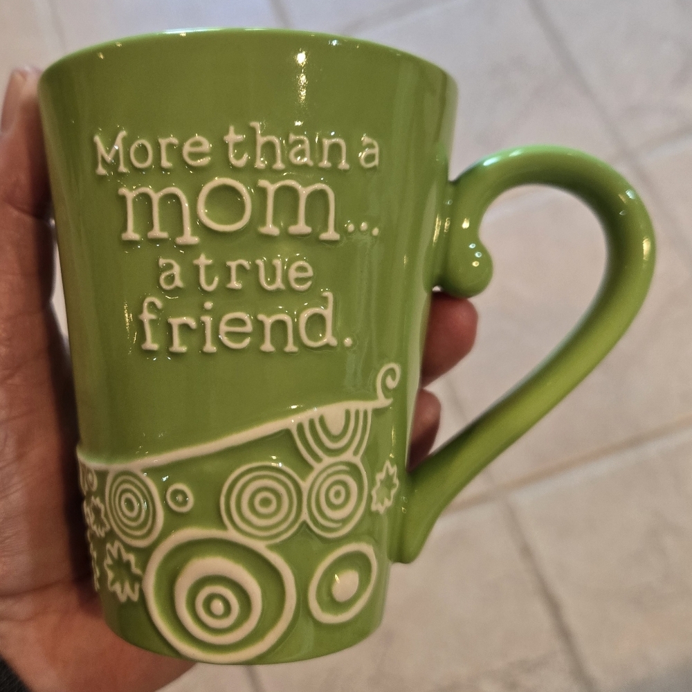 Mom/Friend Mug Hallmark Lime Green Ceramic Love